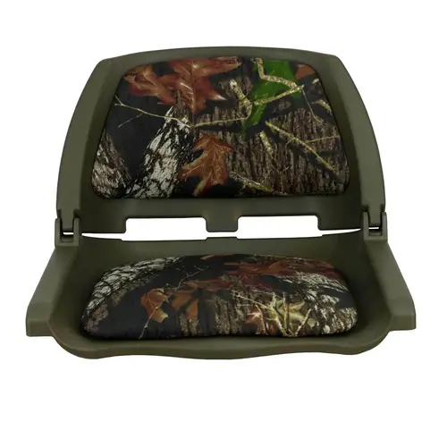 Traveler Folding Seat, Green Shell With Mossy Oak Break-Up Upholstery Traveler Folding Seat, Green Shell With Mossy Oak Break-Up Upholstery