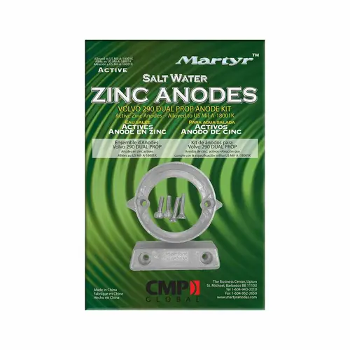 Zinc Anode Kit for Volvo 290 Dual Prop Engine Zinc Anode Kit for Volvo 290 Dual Prop Engine