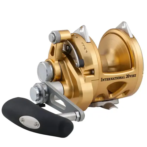 International 20VISX 2-Speed Conventional Reel, Gold International 20VISX 2-Speed Conventional Reel, Gold