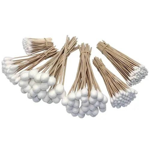 Industrial Cotton Swabs, 325 Piece White Industrial Cotton Swabs, 325 Piece White