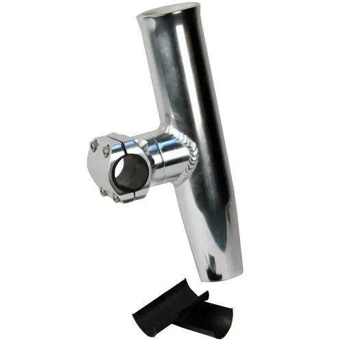 Aluminum Adjustable Rod Holder, Fits 7/8", 1", or 1-1/16" Measured Outside Diameter Silver Aluminum Adjustable Rod Holder, Fits 7/8", 1", or 1-1/16" Measured Outside Diameter Silver