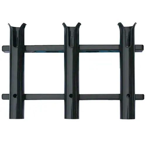 Surface Mount 3 Rod Holder, Black Surface Mount 3 Rod Holder, Black
