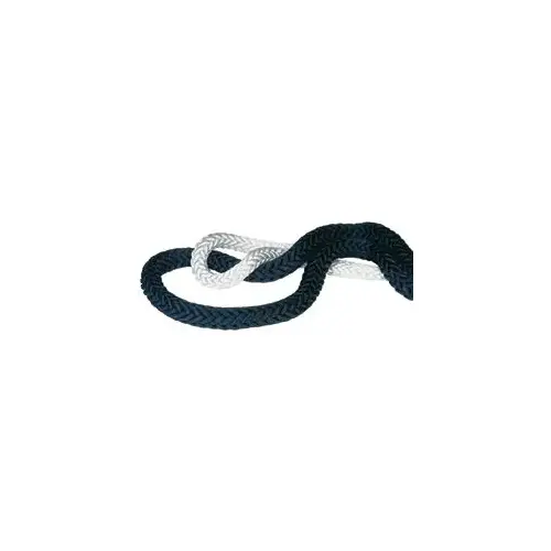 3/4" x 25 ft Prespliced Mega Braid Dock Line, White 3/4" x 25 ft Prespliced Mega Braid Dock Line, White