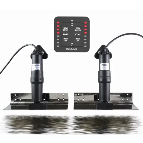 Stainless Steel Electric Trim Tab Kit, SLC-11 Manual LED Control, 4LX12W Tab Stainless Steel Electric Trim Tab Kit, SLC-11 Manual LED Control, 4LX12W Tab