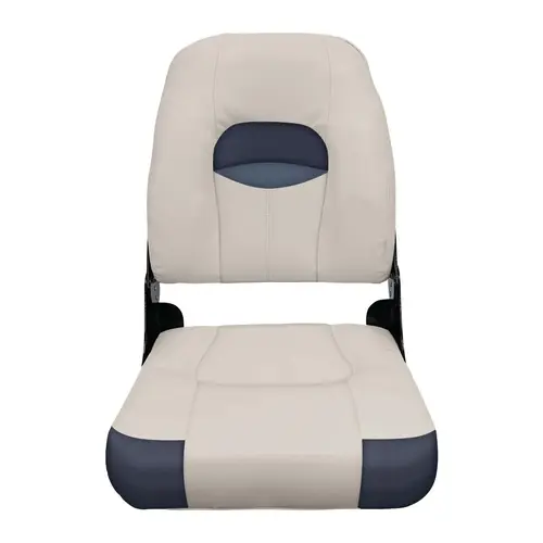 BM1461 Premier Series Pontoon High Back Fold Down Seats Platinum / Spectra Navy / Cobalt BM1461 Premier Series Pontoon High Back Fold Down Seats Platinum / Spectra Navy / Cobalt