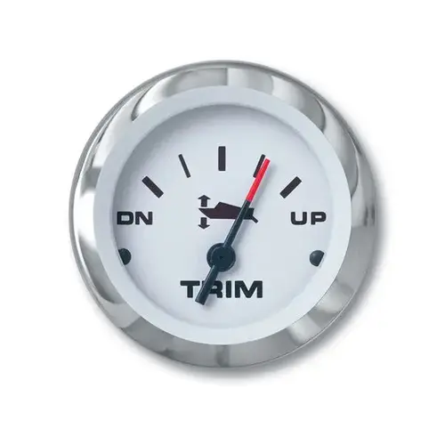 Lido Series Trim Gauge, Mariner/Merc/Cobra/Volvo DP,SX, Yamaha 2001 & Up White Lido Series Trim Gauge, Mariner/Merc/Cobra/Volvo DP,SX, Yamaha 2001 & Up White