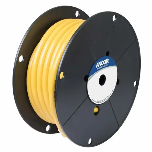 2 AWG Battery Cable, 50 ft Spool, Yellow 2 AWG Battery Cable, 50 ft Spool, Yellow
