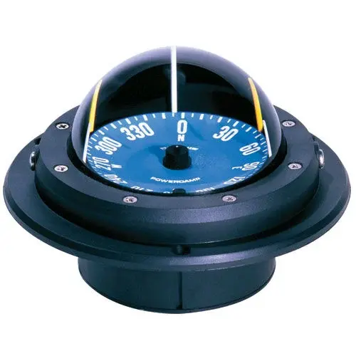 RU-90 Flush-Mount Sailboat Compass Black with Blue Card RU-90 Flush-Mount Sailboat Compass Black with Blue Card