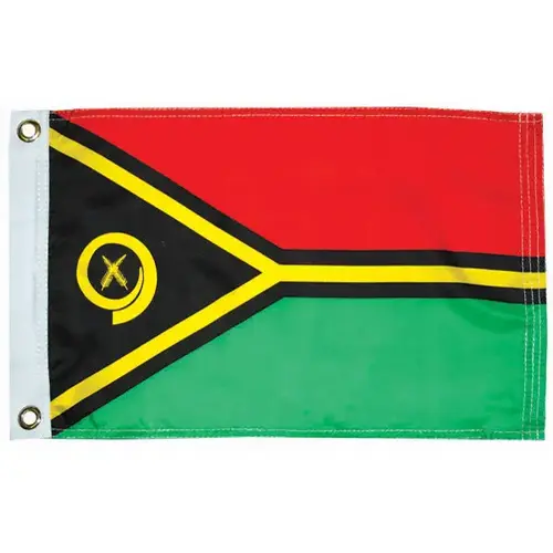 Vanuatu Courtesy Flag, 12" x 18" Vanuatu Courtesy Flag, 12" x 18"