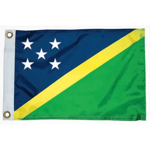 Solomon Island Courtesy Flag, 12" x 18" Solomon Island Courtesy Flag, 12" x 18"