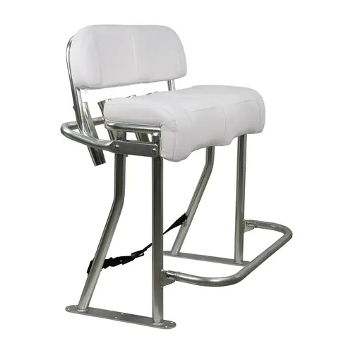 White Leaning Stand, Cushions, Back Rest, Foot Rest, Rod Holder, Strap White Leaning Stand, Cushions, Back Rest, Foot Rest, Rod Holder, Strap