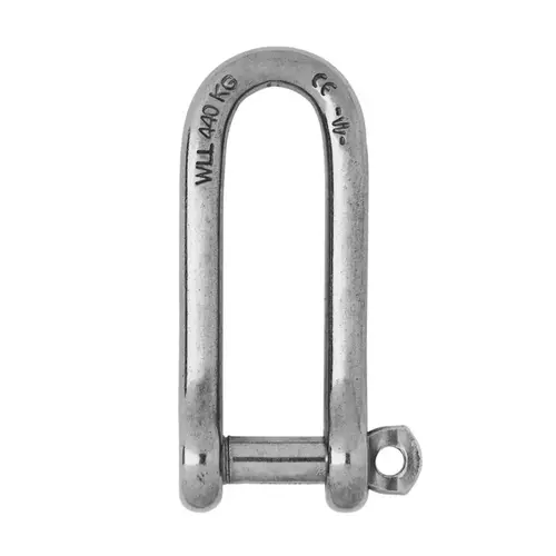 1 13/16" Stainless Steel Captive Pin Long "D" Shackle 1 13/16" Stainless Steel Captive Pin Long "D" Shackle