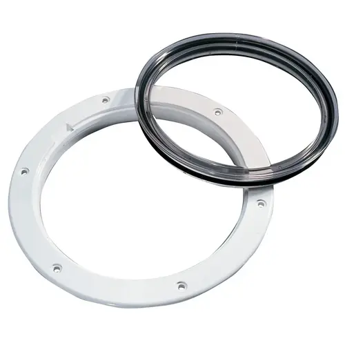 Screw-in Deck Plate 6" Smooth White/Clear Screw-in Deck Plate 6" Smooth White/Clear
