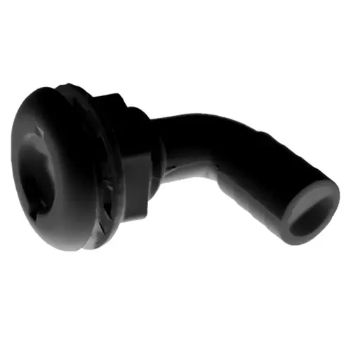 3/4" 90 degree Thru-Hull Fitting, Black 3/4" 90 degree Thru-Hull Fitting, Black