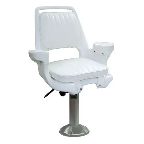 Captain's Chair with WP23-15-374 Pedestal Wise White Captain's Chair with WP23-15-374 Pedestal Wise White