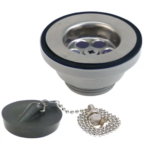1 1/2" Stainless Steel Straight Drain Fitting 1 1/2" Stainless Steel Straight Drain Fitting