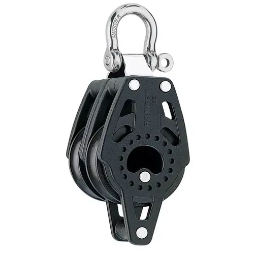 40mm Carbo Air Double Block with Becket, Fixed 40mm Carbo Air Double Block with Becket, Fixed