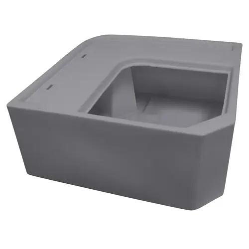 Deluxe Pontoon Radius Corner Section, Base Only Grey Deluxe Pontoon Radius Corner Section, Base Only Grey