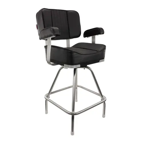 Deluxe Captain's Chair with Stand Package, Black Deluxe Captain's Chair with Stand Package, Black