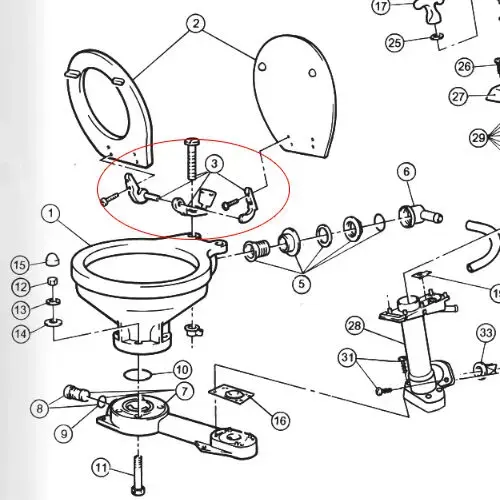 Toilet Seat Lid Hinge Set Toilet Seat Lid Hinge Set