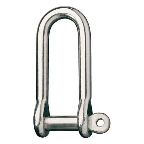 Stainless Steel Forged "D" Shackle with 1/4" Pin, 19/32" IW Stainless Steel Forged "D" Shackle with 1/4" Pin, 19/32" IW