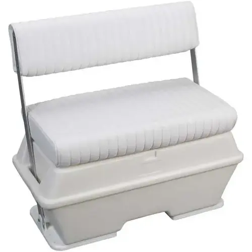 Swing Back Deluxe Seating with 50qt. Cooler White Swing Back Deluxe Seating with 50qt. Cooler White