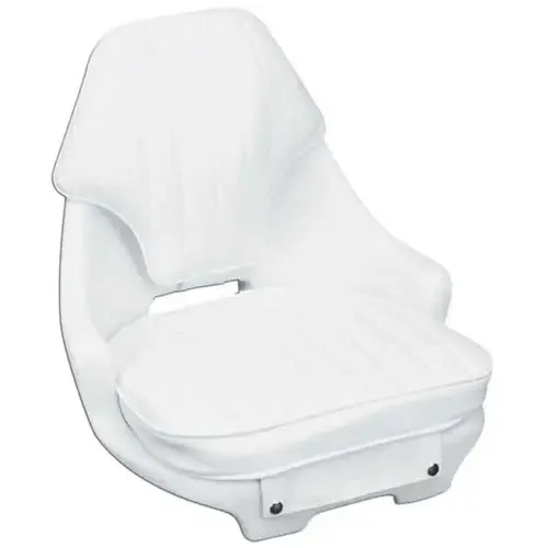 Helm 2050 Chair, Cushion Set and Mounting Plate, White Helm 2050 Chair, Cushion Set and Mounting Plate, White