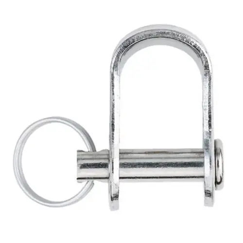 Small Stainless-Steel Stamped Shackle, 3/16" Pin Dia., 1250lb. Max. Working Load, 2500lb. Breaking Load Small Stainless-Steel Stamped Shackle, 3/16" Pin Dia., 1250lb. Max. Working Load, 2500lb. Breaking Load