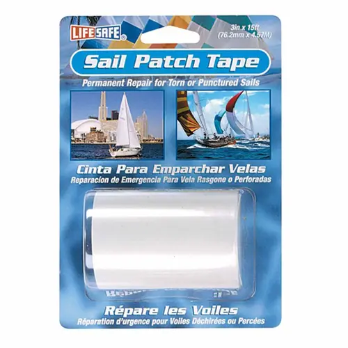 3" X 15 ft Sail Repair Tape, Clear White 3" X 15 ft Sail Repair Tape, Clear White