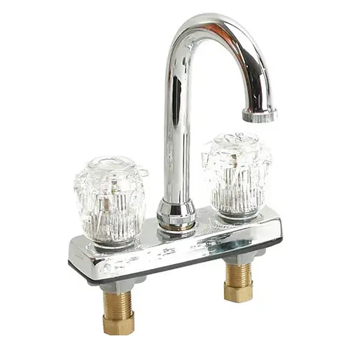 4" Bar Faucet with Clear Acrylic Handles 4" Bar Faucet with Clear Acrylic Handles
