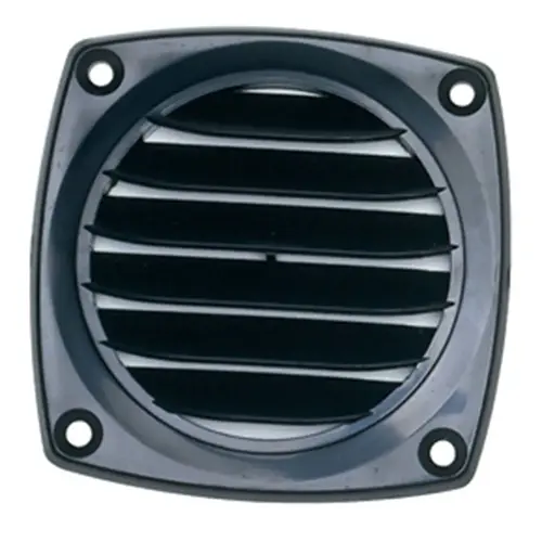 Louvered 3" Hose Vent, Black Louvered 3" Hose Vent, Black