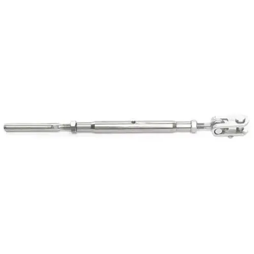 Tubular Turnbuckle Jaw to Swage for 3/16" Wire, 1/4" Pin Tubular Turnbuckle Jaw to Swage for 3/16" Wire, 1/4" Pin