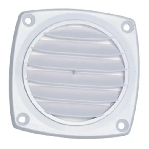 Louvered 3" Hose Vent, White Louvered 3" Hose Vent, White