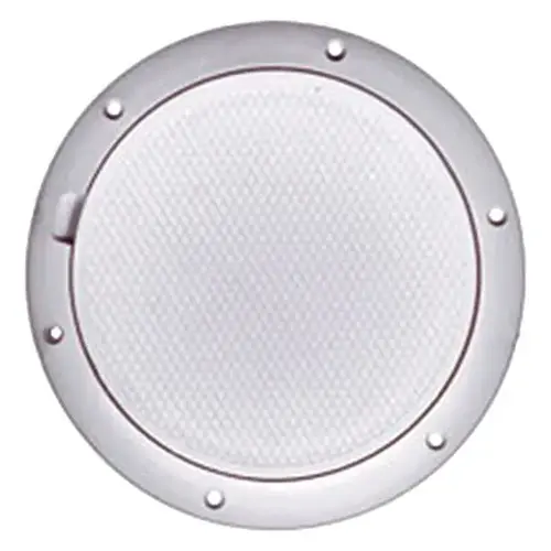 Gray Series Non-Skid Press-in-Center Deck Plate White Gray Series Non-Skid Press-in-Center Deck Plate White