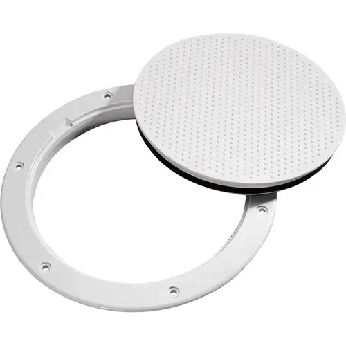 Pry-Out 6" Deck Plate Nonskid White Pry-Out 6" Deck Plate Nonskid White