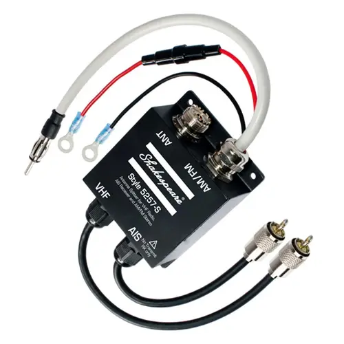 Antenna Splitter for VHF Radio, AIS Receiver and AM/FM Stereo Antenna Splitter for VHF Radio, AIS Receiver and AM/FM Stereo