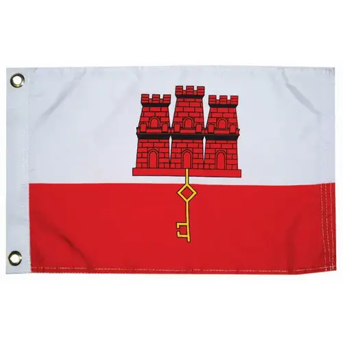 Gibralter Courtesy Flag, 12" x 18" Gibralter Courtesy Flag, 12" x 18"