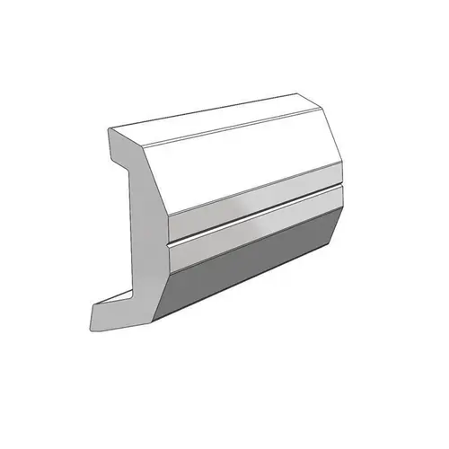 Rigid Artic White Rub Rail Kit, 1 7/8" x 3/4", 3 Pieces 7.5 ft, 7.5 ft & 5 ft Lengths Rigid Artic White Rub Rail Kit, 1 7/8" x 3/4", 3 Pieces 7.5 ft, 7.5 ft & 5 ft Lengths