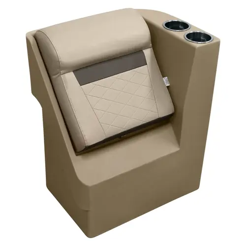 Wise DLX1305R-1900 DLX Series Pontoon Right Radius Lean Back Recliner - Neutral / Meteor Wise DLX1305R-1900 DLX Series Pontoon Right Radius Lean Back Recliner - Neutral / Meteor