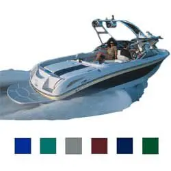 TAYLOR MADE PRODUCTS Euro Ski Boat w/Tower Cover I/O Black Hot Shot 22 ft5-23 ft4 102 Beam 76742OR