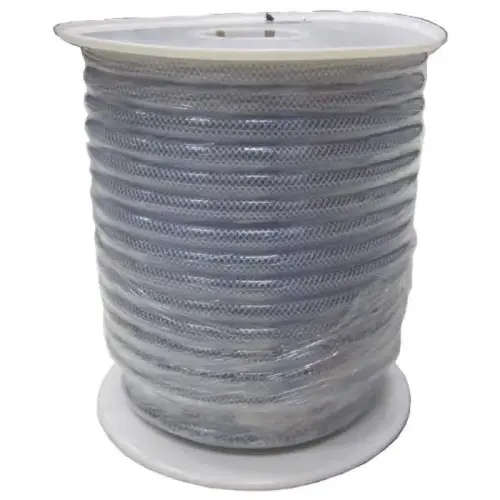 Braided PVC Hose, 1/2" ID x 3/4" OD, 100 ft Braided PVC Hose, 1/2" ID x 3/4" OD, 100 ft
