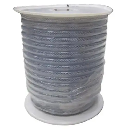Clear Braided PVC Tubing, 3/8" ID x 5/8" OD, 150 ft Clear Braided PVC Tubing, 3/8" ID x 5/8" OD, 150 ft