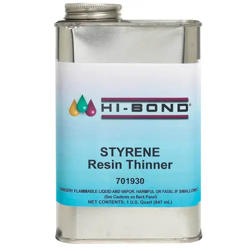 Hi-Bond Styrene Resin Thinner, Quart Hi-Bond Styrene Resin Thinner, Quart