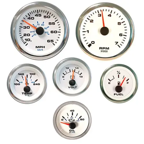 6 GAUGE SET, WHITE PREMIER PRO 6 GAUGE SET, WHITE PREMIER PRO