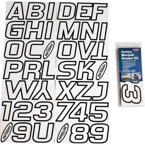3" Block Lettering Kit White/Black 3" Block Lettering Kit White/Black