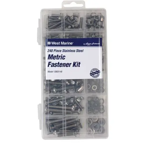 Stainless Steel Metric Fastener Kit, 240-Pack Stainless Steel Metric Fastener Kit, 240-Pack