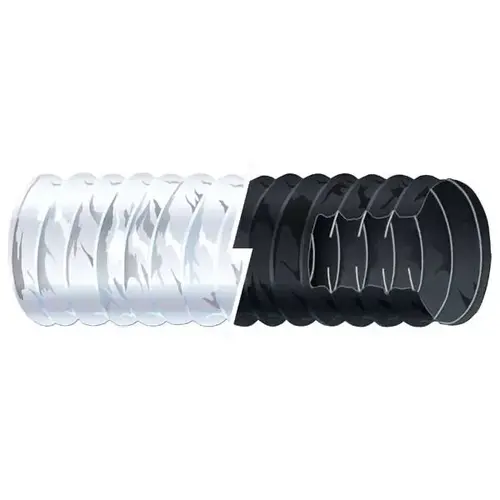 10 ft Blower Hose, 3", White 10 ft Blower Hose, 3", White
