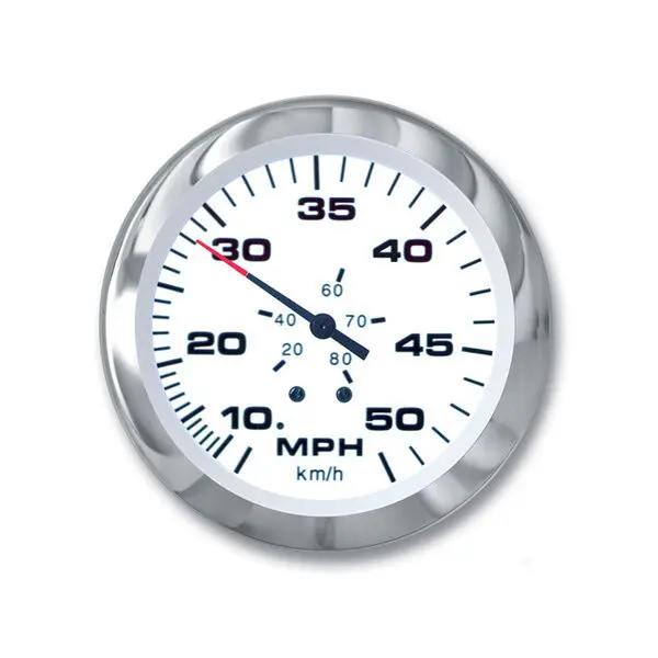 Sierra Lido Series Speedometer Kit 50 mph White 61752FP