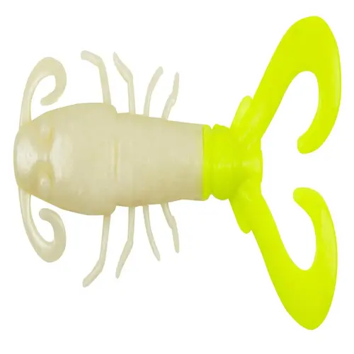 Gulp! Saltwater Mantis Shrimp Pearl White/Chartreuse Gulp! Saltwater Mantis Shrimp Pearl White/Chartreuse
