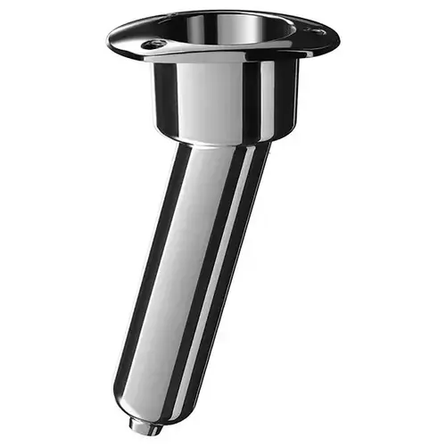 Combination Rod and Cup Holder, Oval Top, 15 degree, NPT Drain Fitting Silver Combination Rod and Cup Holder, Oval Top, 15 degree, NPT Drain Fitting Silver